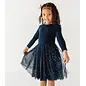 Kids Party Dress - Long Sleeved Tulle Dress