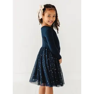 Kids Party Dress - Long Sleeved Tulle Dress
