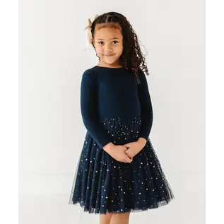 Kids Party Dress - Long Sleeved Tulle Dress
