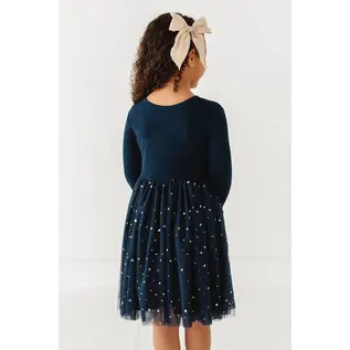 Kids Party Dress - Long Sleeved Tulle Dress