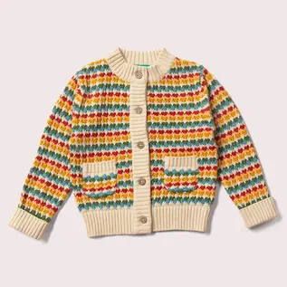 Organic Cotton From One To Another Rainbow Days Knitted Cardigan