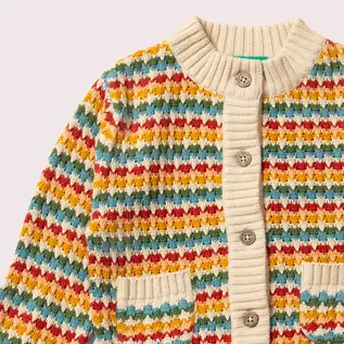 Organic Cotton From One To Another Rainbow Days Knitted Cardigan