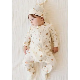 Jamie Kay Forest Friends Organic Cotton Reese Zip One Piece Romper by Jamie Kay