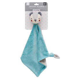 Blue Baby Bear Organic Cotton Blankie