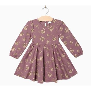 Twirl Dress in Orchid Blooms Print