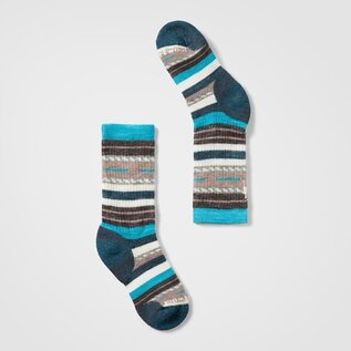 Smartwool Kid's Merino Wool Striped Crew Hiking Socks (Full Cushion)
