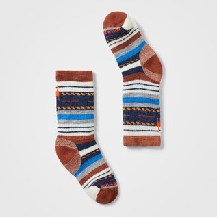 Smartwool Kid's Merino Wool Striped Crew Hiking Socks (Full Cushion)