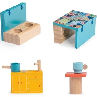 Wooden Toy Camper Van by Moulin Roty