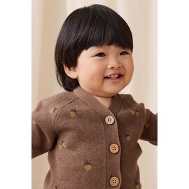 Jamie Kay Easton Cotton Cardigan - Forest Acorns Toasted Marle by Jamie Kay