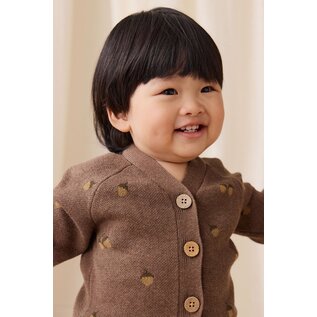 Jamie Kay Easton Cotton Cardigan - Forest Acorns Toasted Marle by Jamie Kay