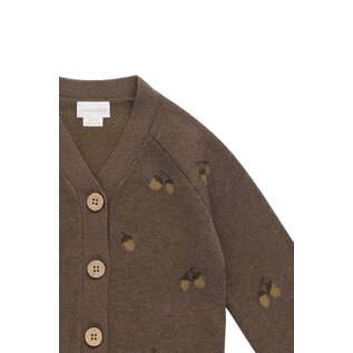 Jamie Kay Easton Cotton Cardigan - Forest Acorns Toasted Marle by Jamie Kay