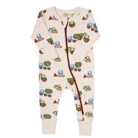 Parade Trucks Print Long Sleeve Zip Romper by Parade