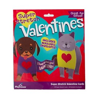 Super Stretch Pet Valentines Pack of 28
