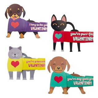 Super Stretch Pet Valentines Pack of 28