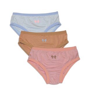 Silkberry Bamboo Girl's Underwear Bikini Briefs 3-Pack