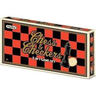 Schylling Chess & Checkers - 2 in 1 Game Set
