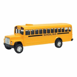 Diecast Pull Back Yellow School Bus