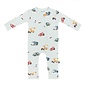 Kyte Baby City Vehicles Print Zippered Bamboo Romper by Kyte Baby