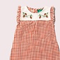 Little Green Radicals Organic Cotton Little Red Check Frill Romper by Little Green Radicals
