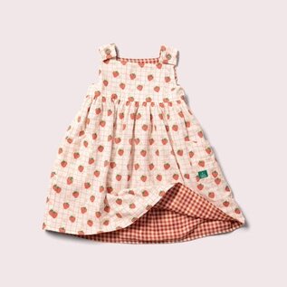 Little Green Radicals Strawberry Days Reversible Pinny Dress by Little Green Radicals