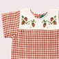 Little Green Radicals Organic Cotton Little Red Check Loose Short Sleeve Top by Little Green Radicals