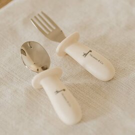 Silicone and Metal Spoon and Fork Set