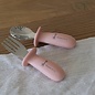 Silicone and Metal Spoon and Fork Set
