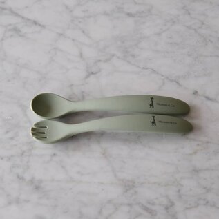 Silicone Spoon and Fork Set
