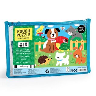 Mudpuppy Pouch Puzzle - 12 Pieces