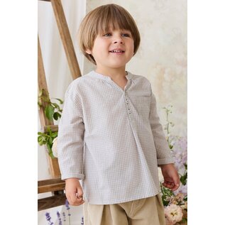 Jamie Kay Organic Cotton Kenji Top - Cloud check by Jamie Kay