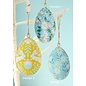 Floral Metal Easter Egg Decoration