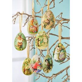 Vintage Metal Easter Egg Decoration