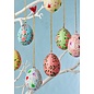 Kashmiri Flower Handpainted Easter Egg Hanging Decoration