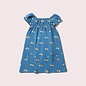 Little Green Radicals Organic Cotton Blue Rainbows Frill Dress by Little Green Radicals