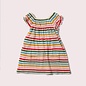 Little Green Radicals Organic Cotton Rainbow Stripe Pocket Play Days Dress by Little Green Radicals