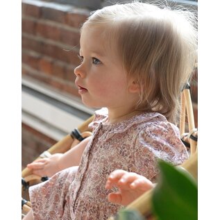 City Mouse Studio Peter Pan Collar Romper Spring Bouquet Print by City Mouse Studio