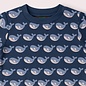 Little Green Radicals Blue Singing Whales Print T-Shirt by Little Green Radicals