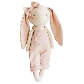 Olivia Bunny 28cm with Pink Overalls