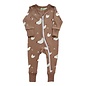 Parade Chickens Print 2 Way Zip Organic Cotton Romper by Parade