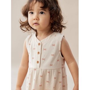 Norsu Organic Ruffle Tank Dress Bowties