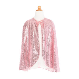 Great Pretenders Precious Pink Sequins Cape Kids Size 5-6 Years