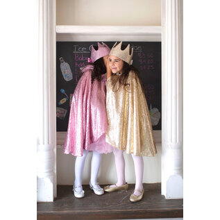 Great Pretenders Gracious Gold Sequins Cape Kids Size 5-6 Years