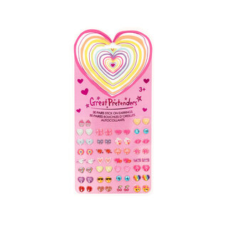 Great Pretenders Heart Sticker Earrings - 30 pairs