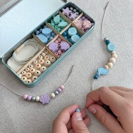 Cotton Twist Seashell Bracelet Beading Kit