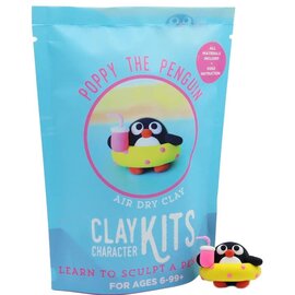 Poppy the Penguin Diy Air Dry Clay Kit (Made in Canada)