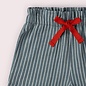 Little Green Radicals Navy Striped By the Sea Twill Shorts