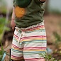 Little Green Radicals Cream Rainbow Striped By the Sea Twill Shorts