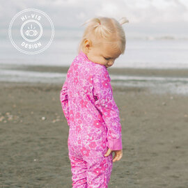Honeysuckle 'Flor-escent' Print UV Protection One Piece Suit