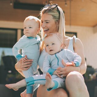 Honeysuckle 'Sucker for Stripes' UV Protection One Piece Suit