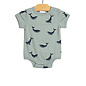 Blue Whale Short Sleeve Bodysuit by City Mouse Studio